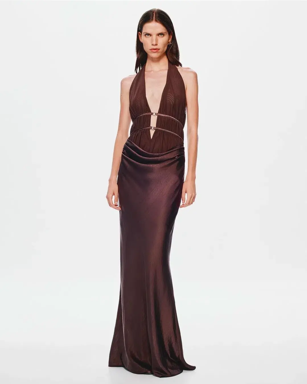 THE 'CELINE' SATIN DRESS - Image 5