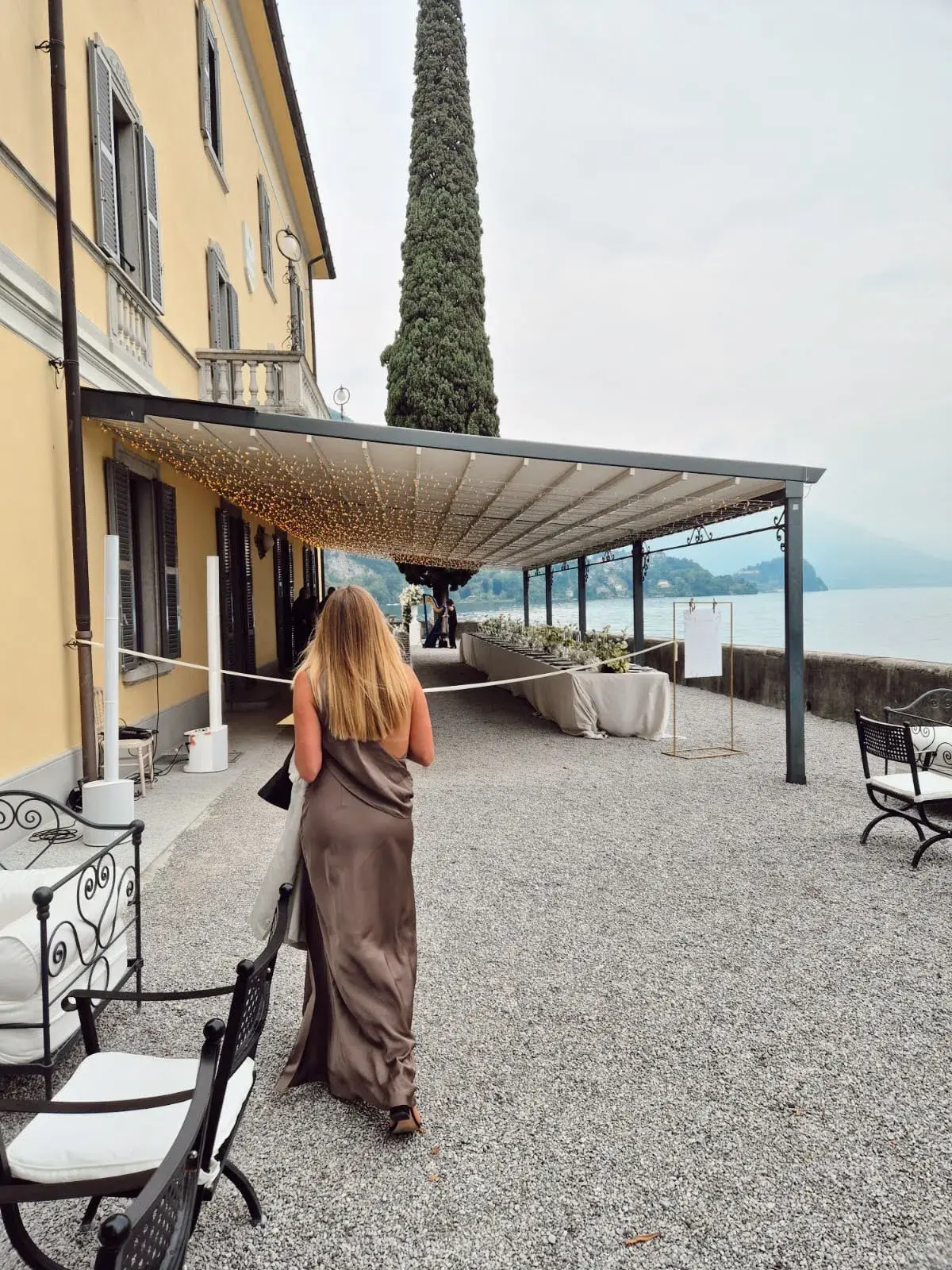 MISHA Constantina Satin Gown in Iron Grey, Size M / 10 - Image 1