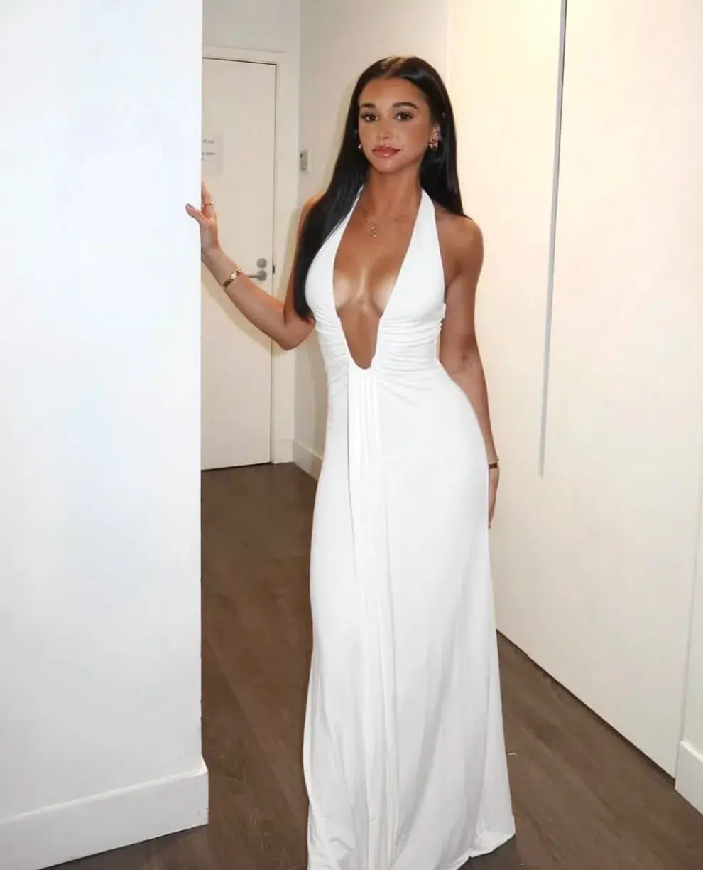 Jennifer Cupro Maxi Cedar Brown Size 10 - Image 2