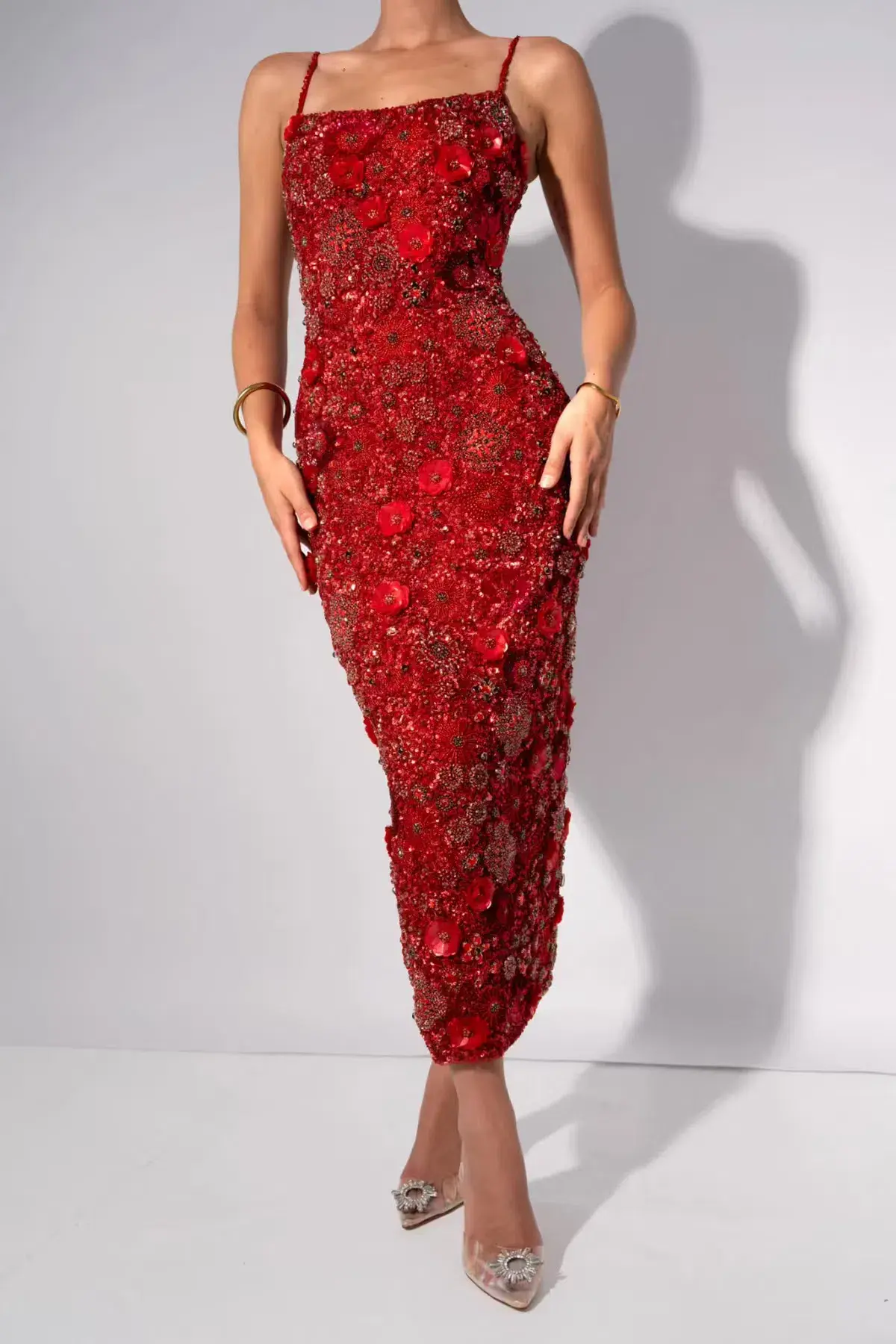 Rachel Gilbert Francesca Gown in Red Size 8  - Image 1