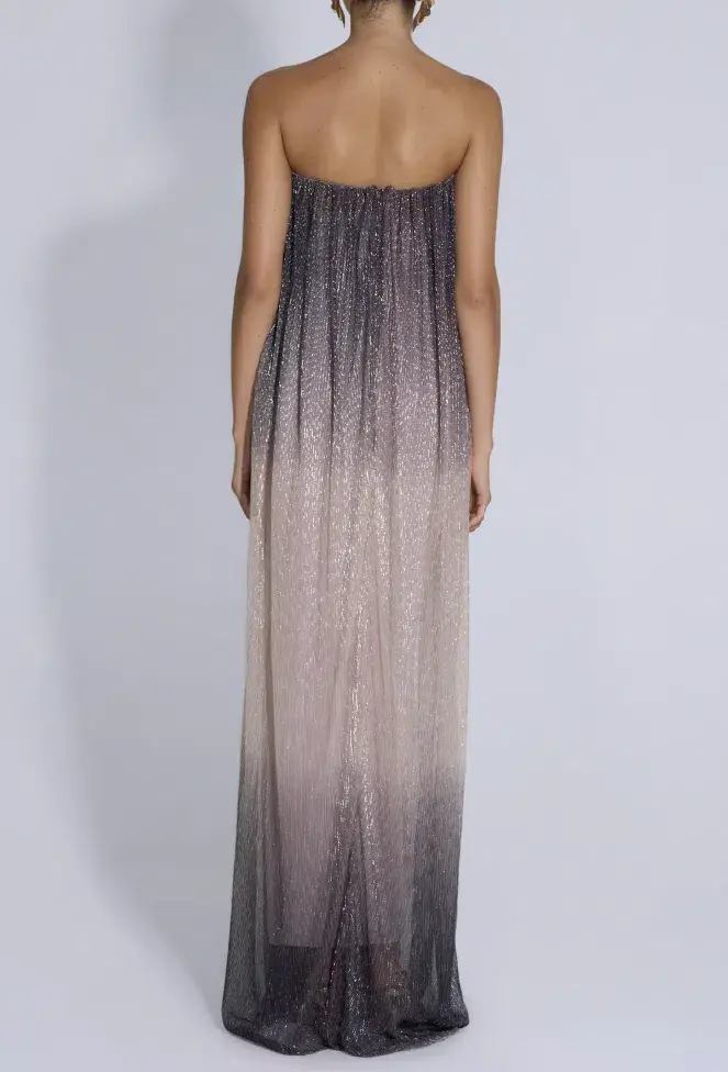 L'idee Dante Maxi Dress Smoke Lurex - 10 - Image 4