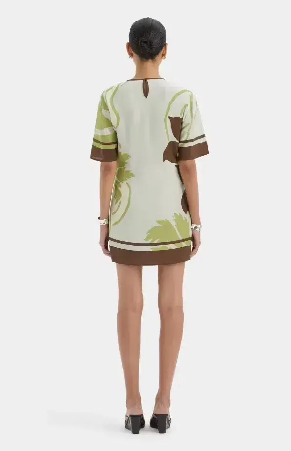 Sir Amaia Mini Dress in Floral Vine Size 10 - Image 2