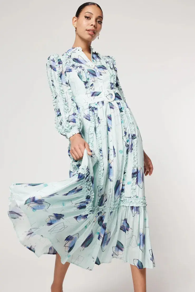 Elliatt  WARMTH MAXI DRESS Size: 6 for rent on The Volte - main image