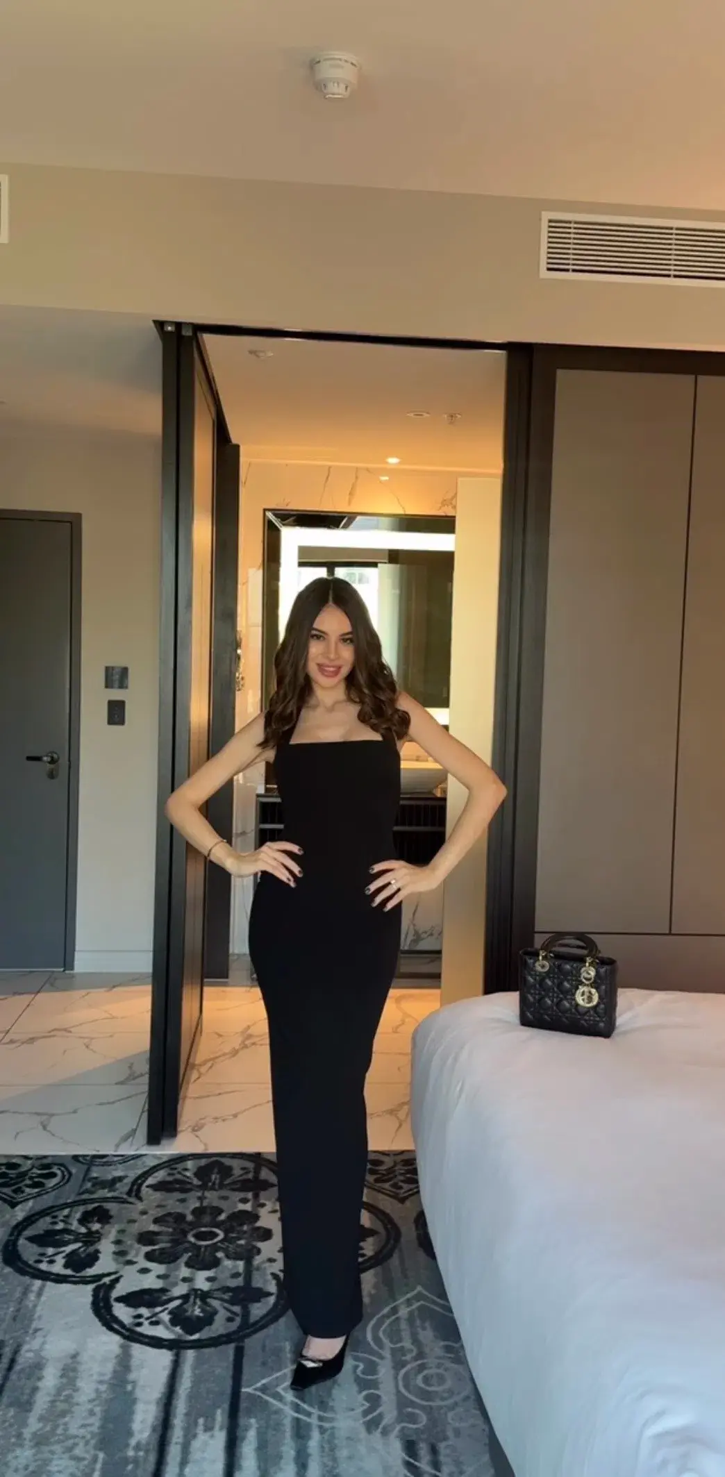 Nookie Strapless Black Maxi Dress Size 6 - Image 1