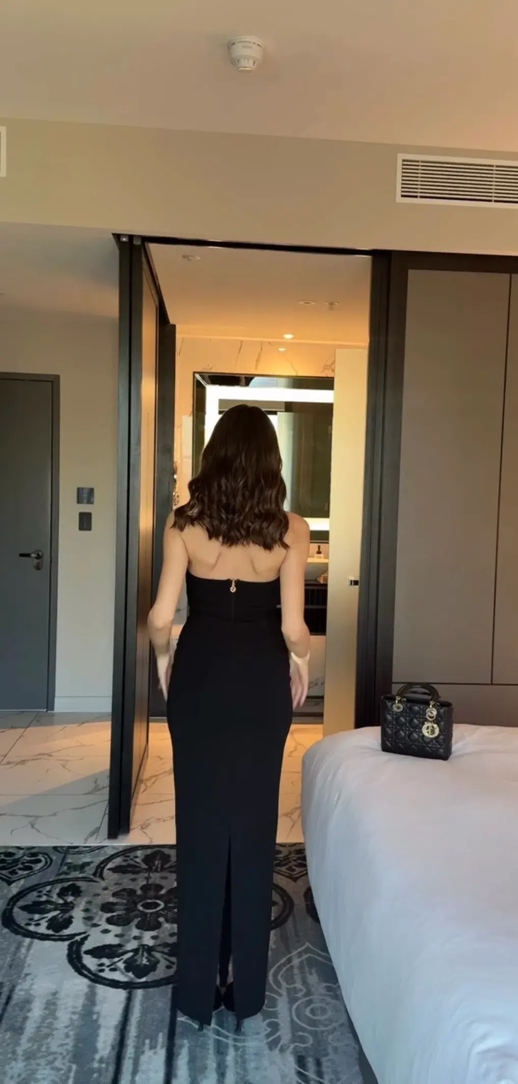 Nookie Strapless Black Maxi Dress Size 6 - Image 2