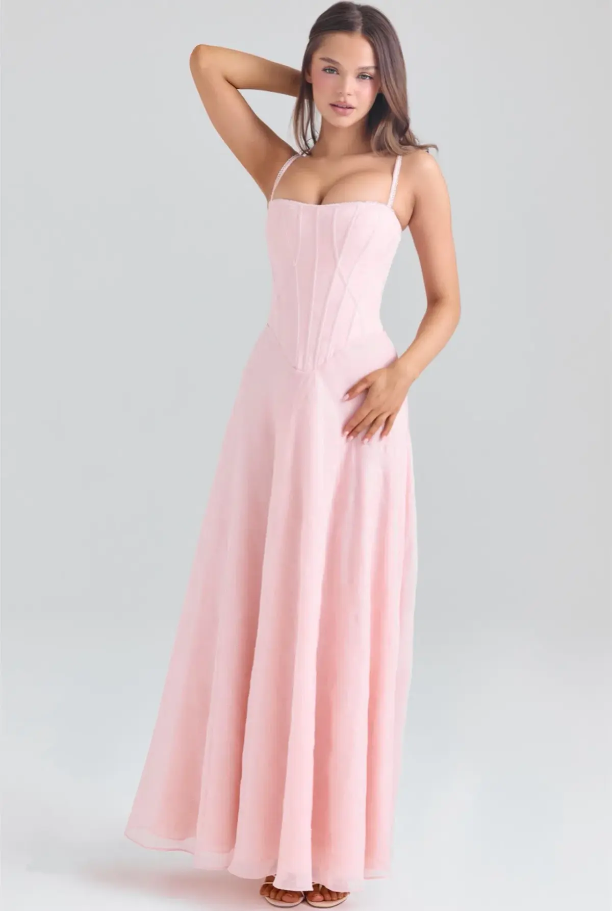 House of CB Esme blush pink maxi dress size 10 - Image 2