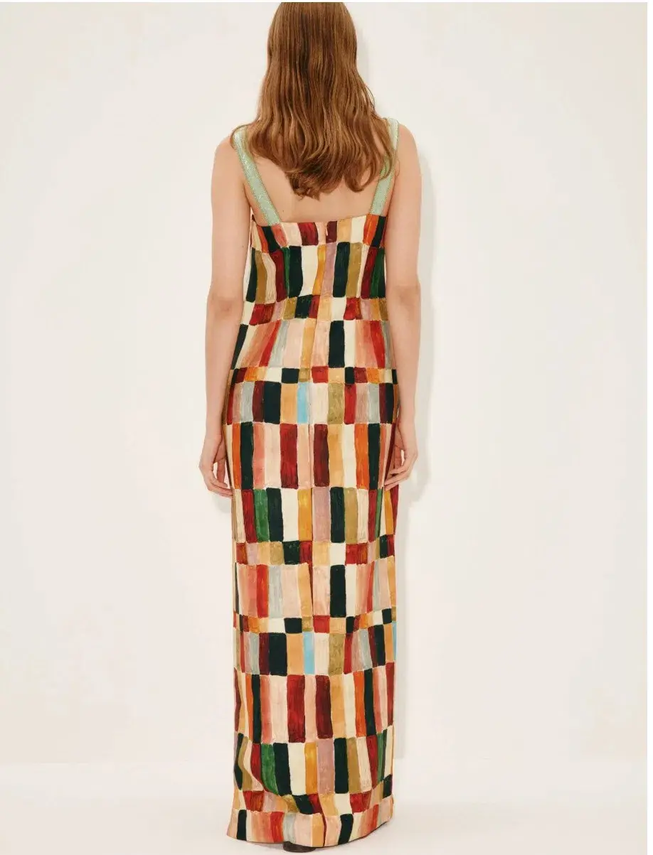 Alemais Moroccan Marjorelle Midi Dress Multi Print Size 16 for rent on The Volte - main image