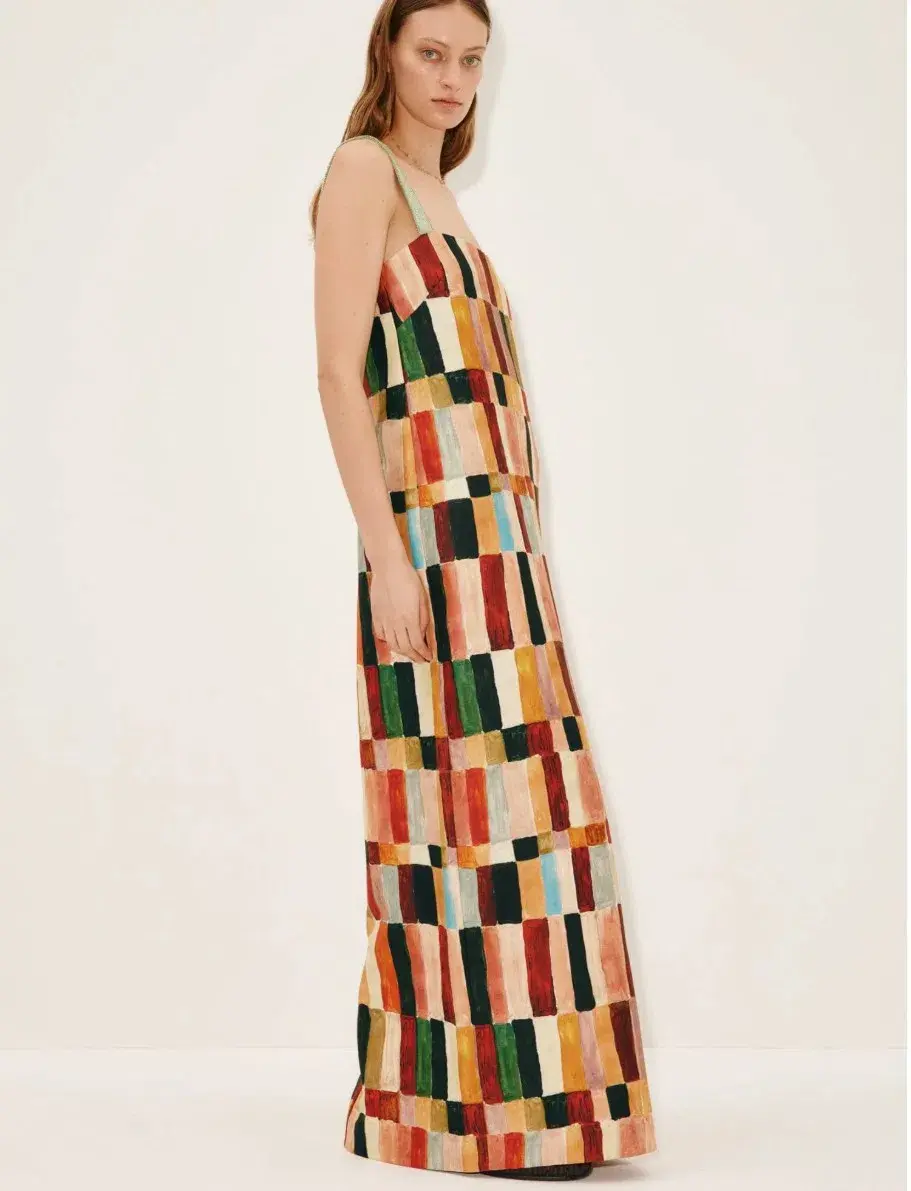 Alemais Moroccan Marjorelle Midi Dress Multi Print Size 16 for rent on The Volte - main image