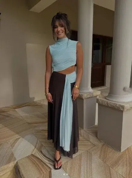 Bec & Bridge Conni Asym Midi Dress Size 10 - Image 5