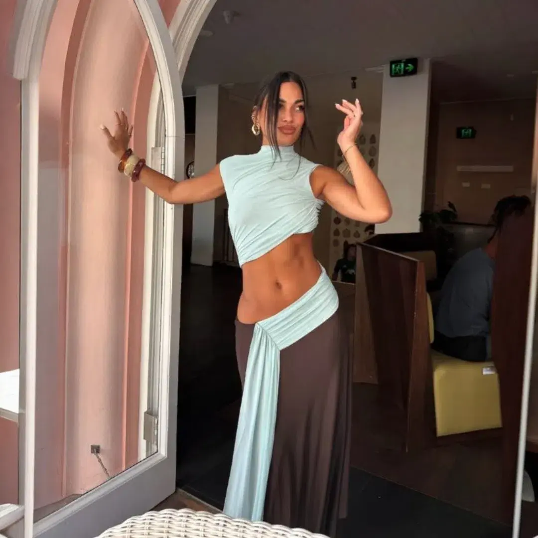 Bec & Bridge Conni Asym Midi Dress Size 12 for rent on The Volte - main image