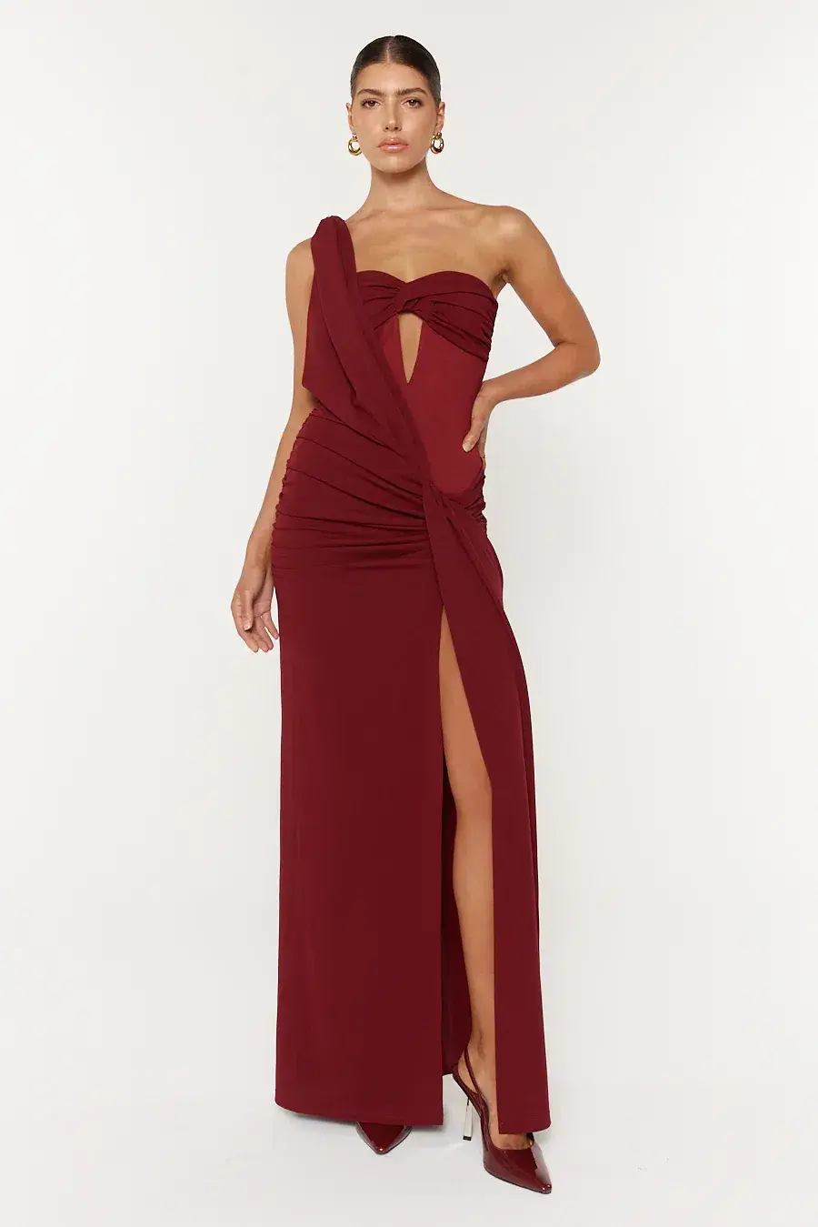 She is OLLÁ Madeleine Dress size L / 12 for rent on The Volte - main image