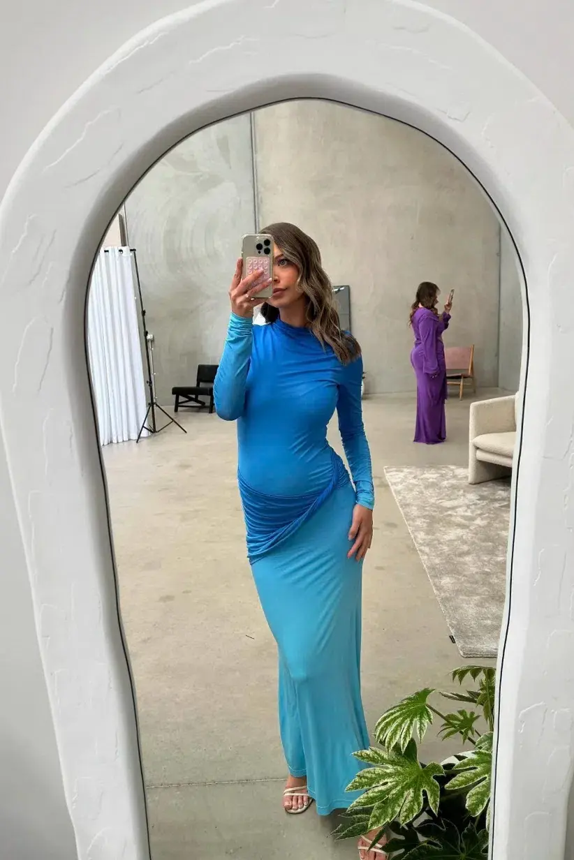 Life form jersey maxi blue size 8 - Image 2