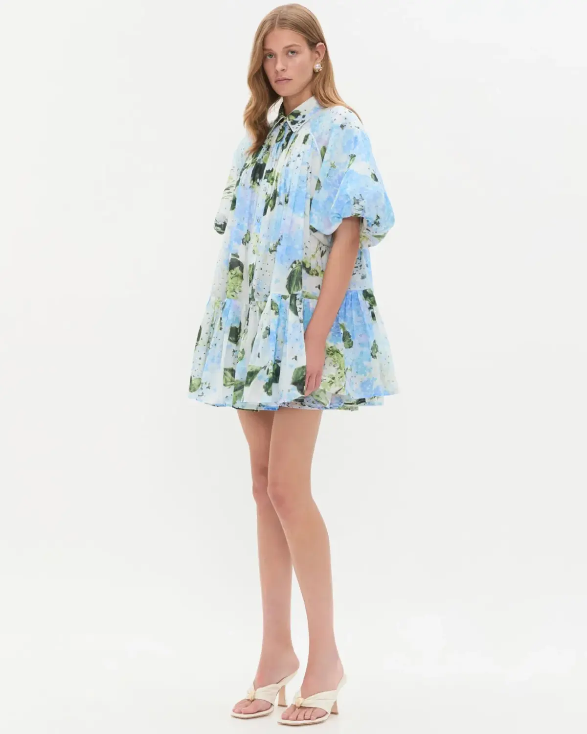 Aje Anthea Mini Smock Dress Blue Size 12 - Image 1