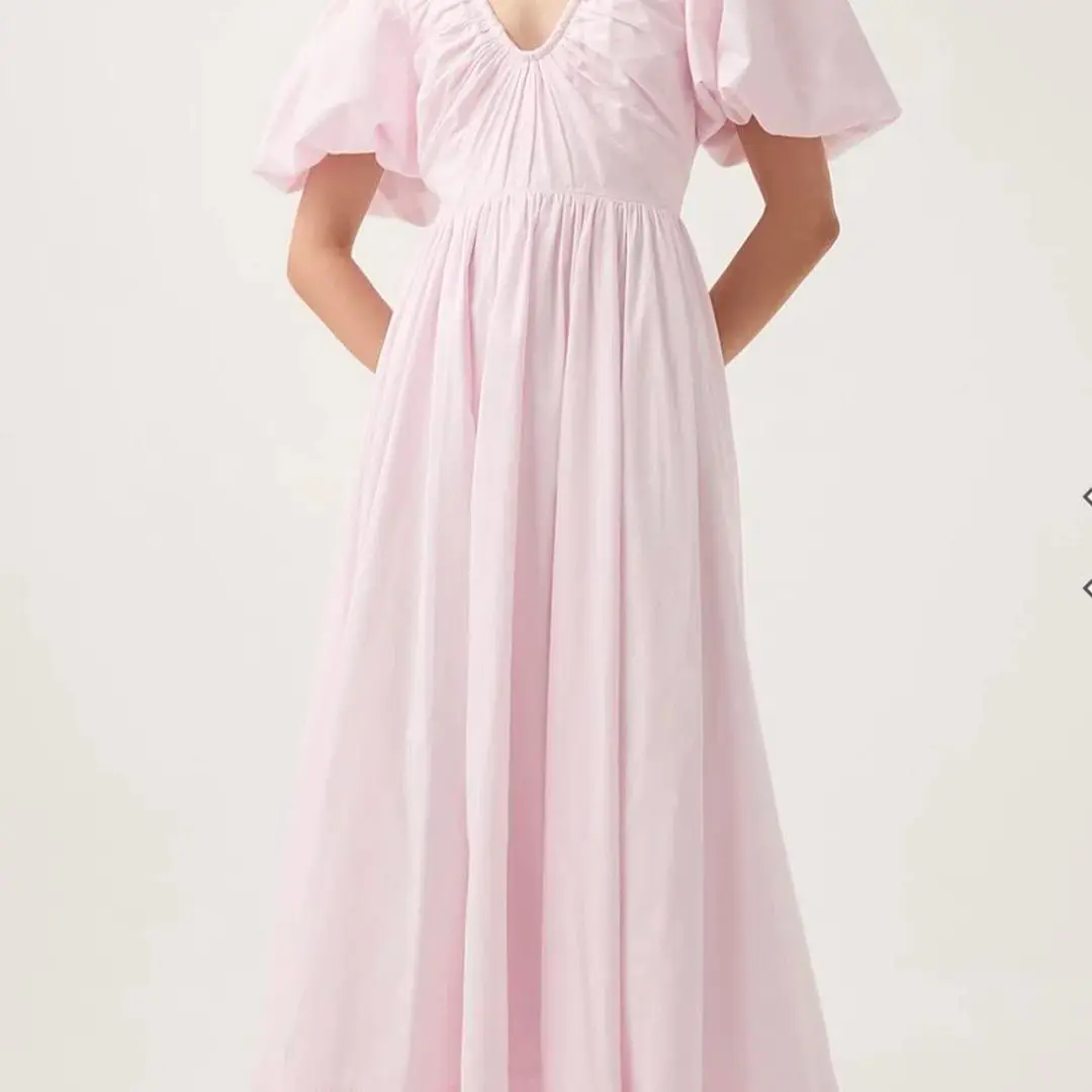Aje Esmerie Midi Dress Pink 16 for rent on The Volte - main image