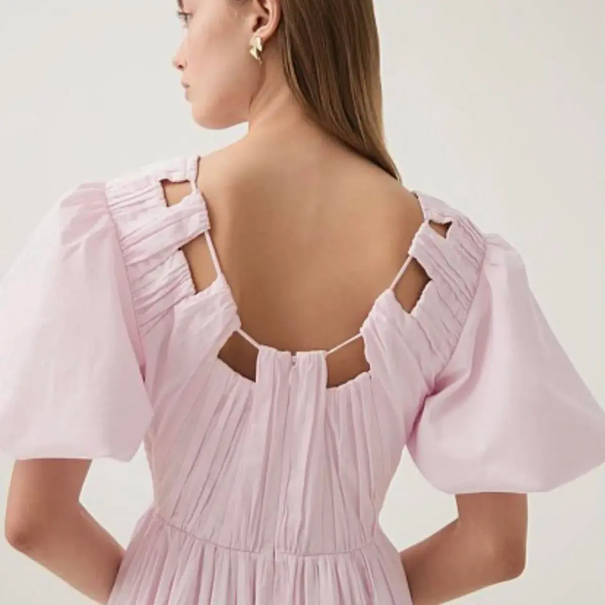 Aje Esmerie Midi Dress Pink 16 - Image 1