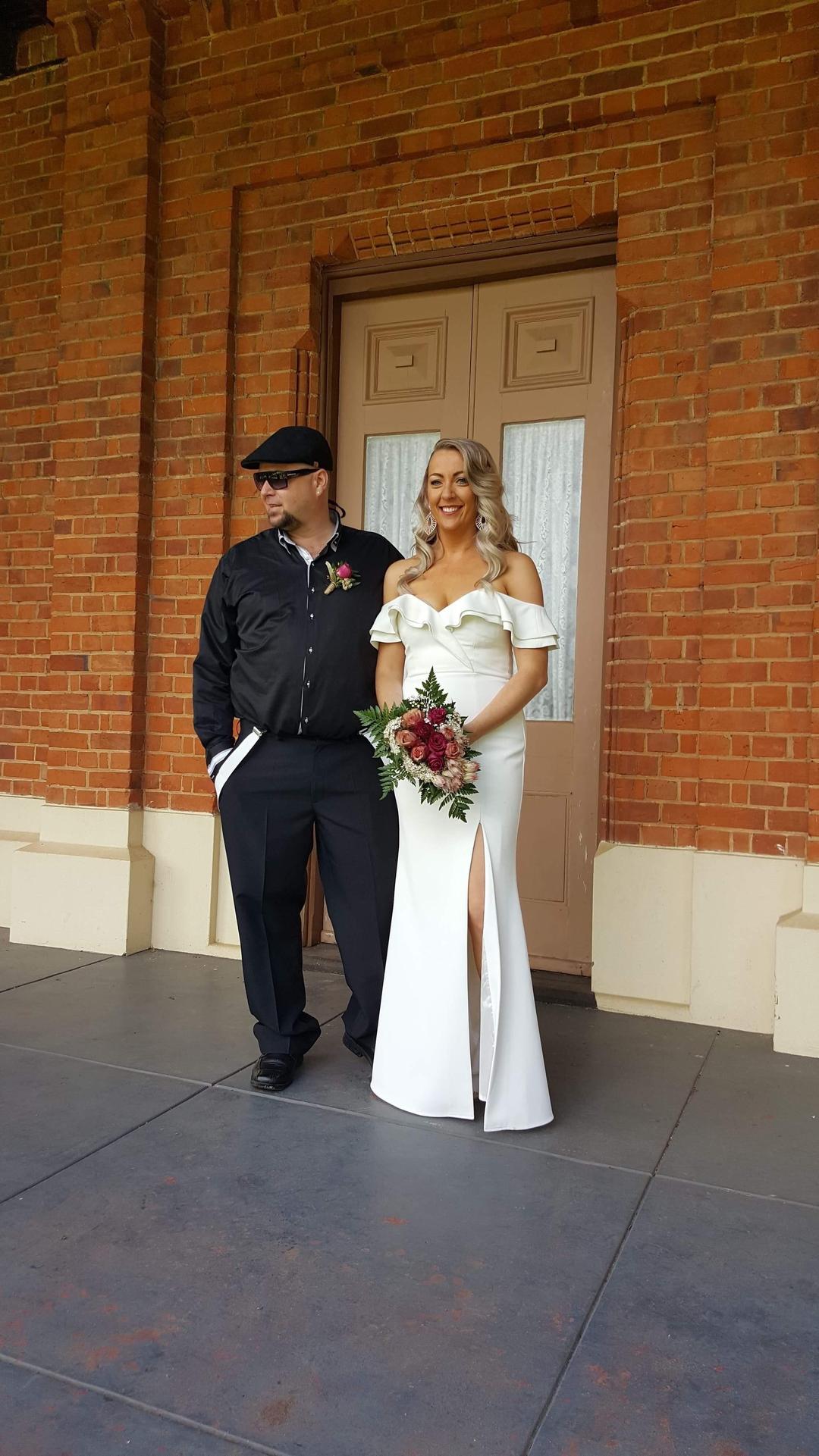 Sheike white maxi dress size 10 for rent on The Volte - main image