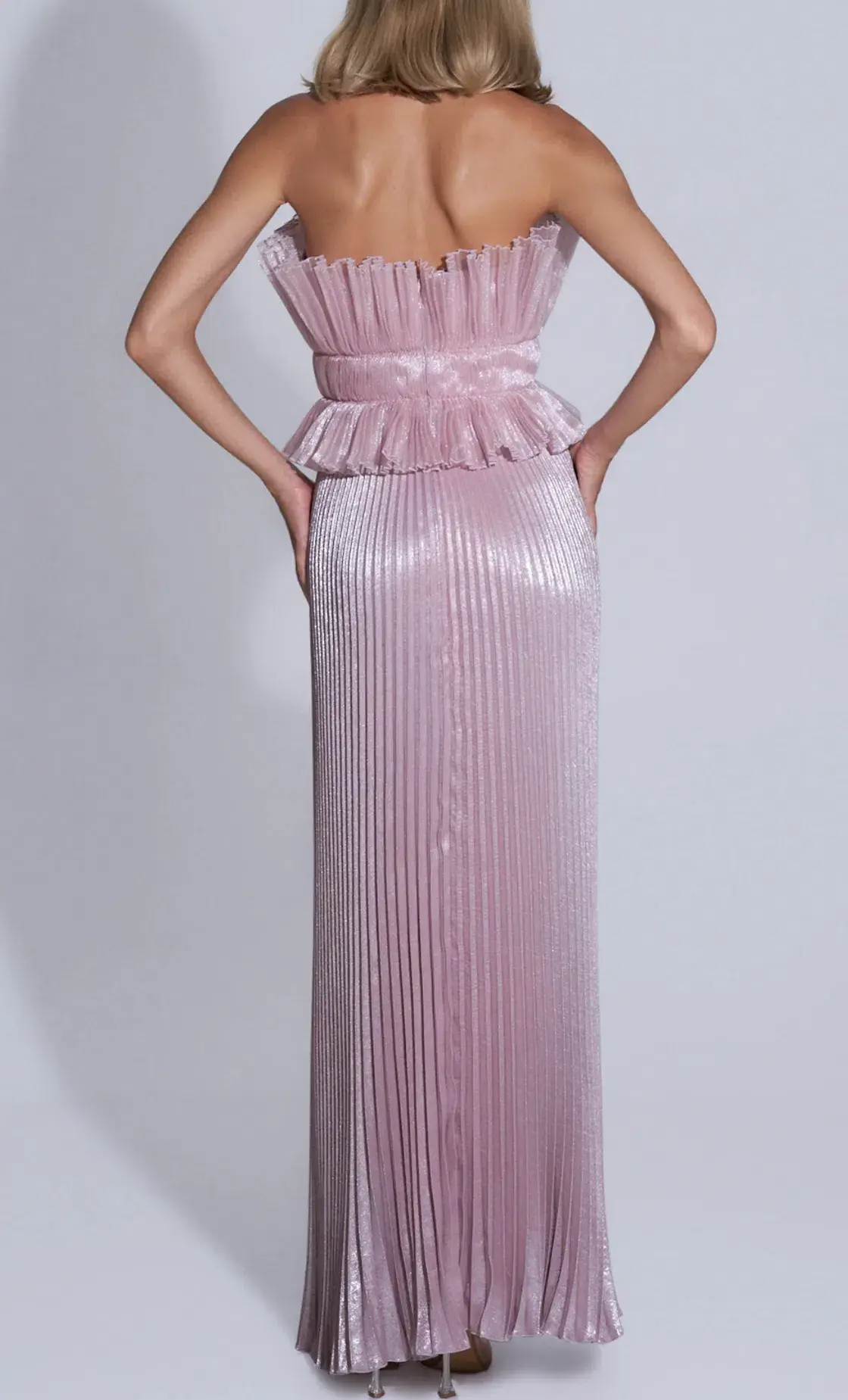 Lideé Masquerade Gown in Dusty Shimmer - Size 8 - Image 3