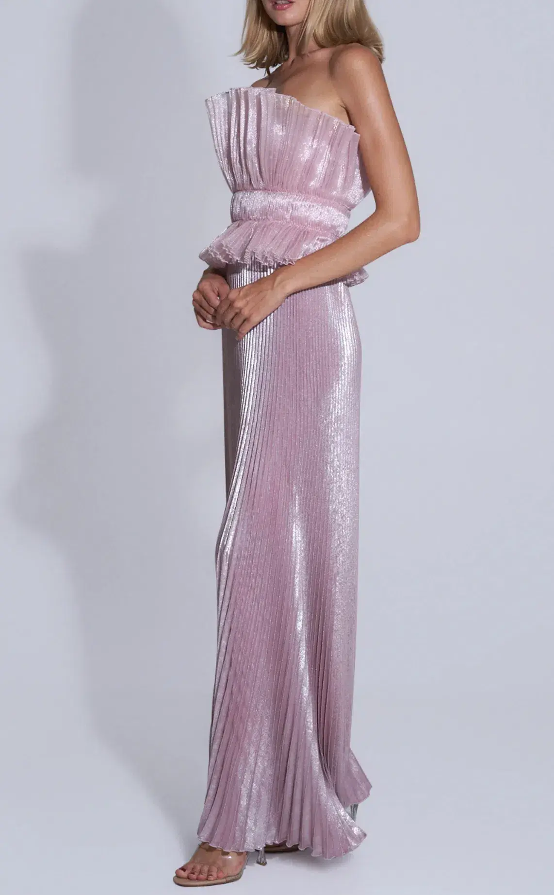 Lideé Masquerade Gown in Dusty Shimmer - Size 8 - Image 4