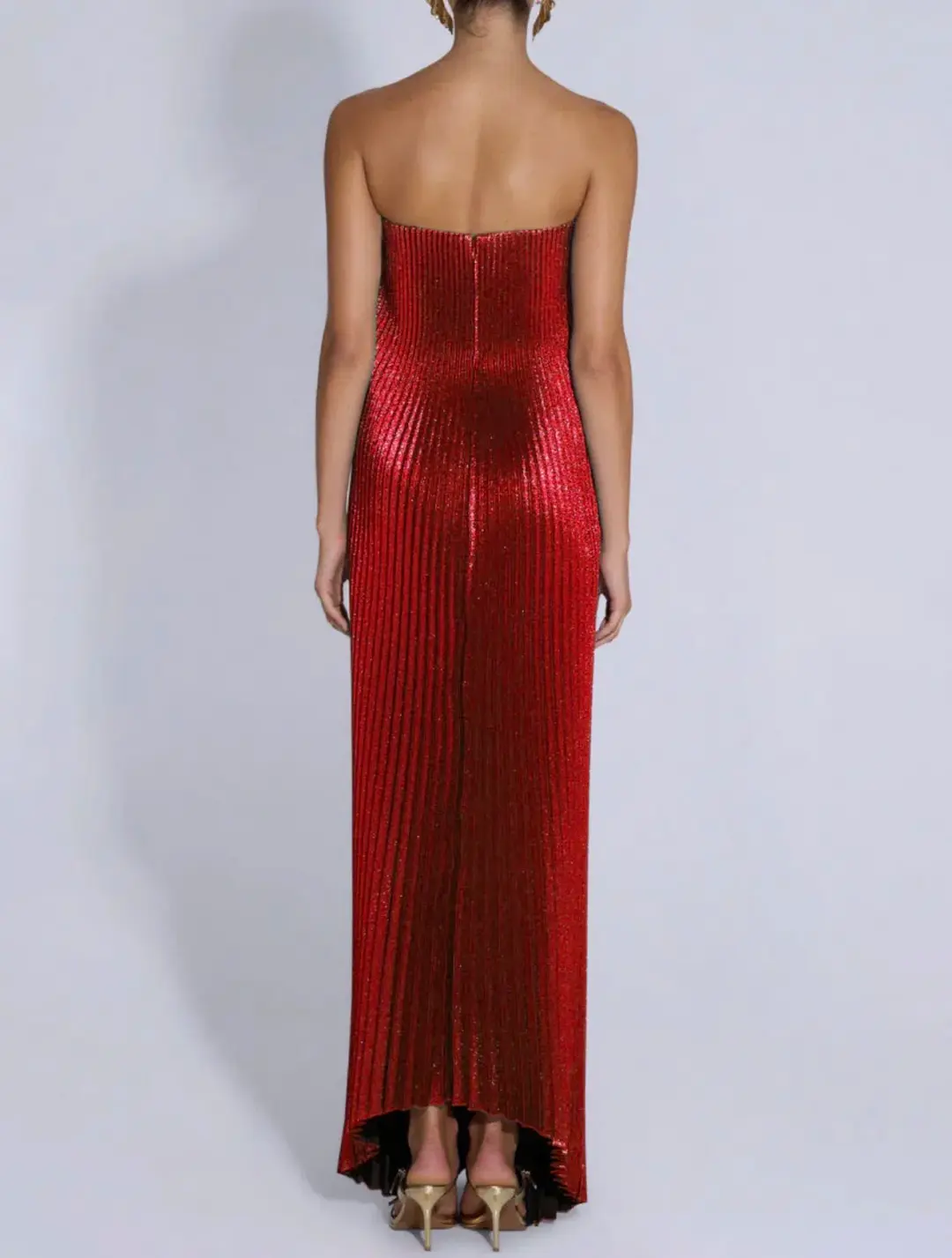 Lidee Black Tie Gown Scarlet Glitter Red Size 12 for rent on The Volte - main image