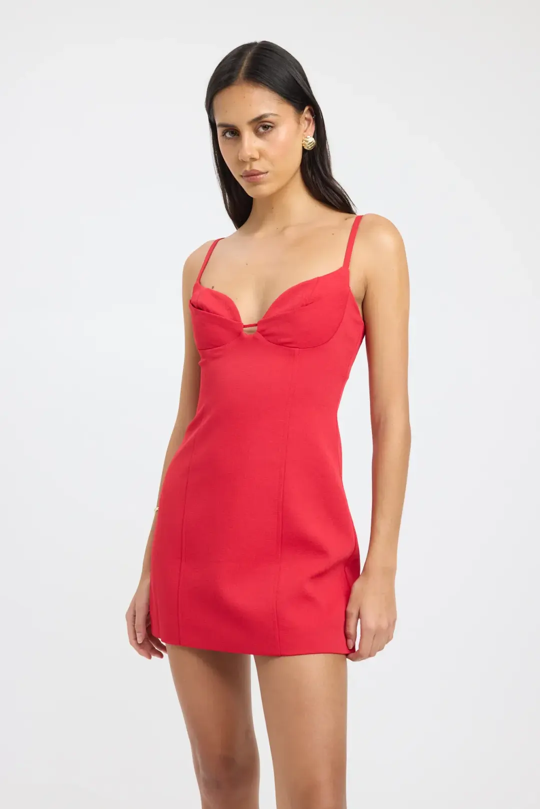 Kookai Oyster Bra Dress Red Size 10 for rent on The Volte - main image