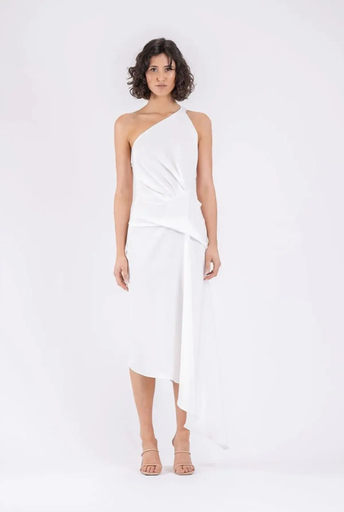 One Fell Swoop Temptation Dress in Runway White Matte - Size 8 - Image 1