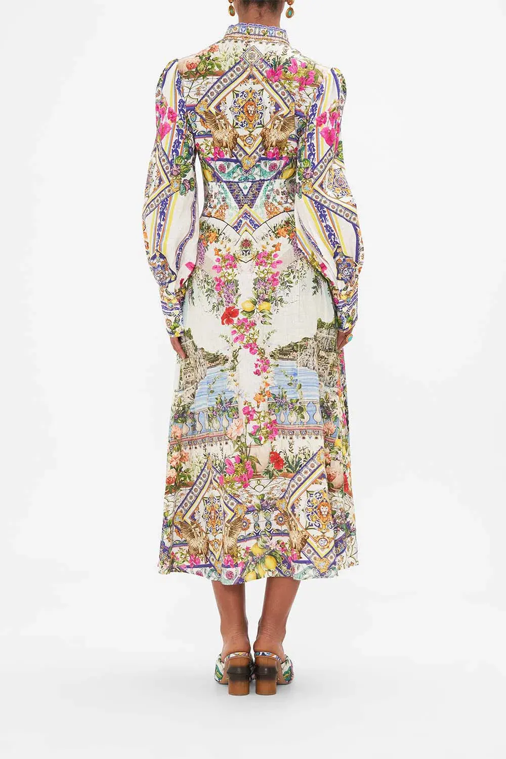 Waist tie shirt dress Almalfi Amores for rent on The Volte - main image