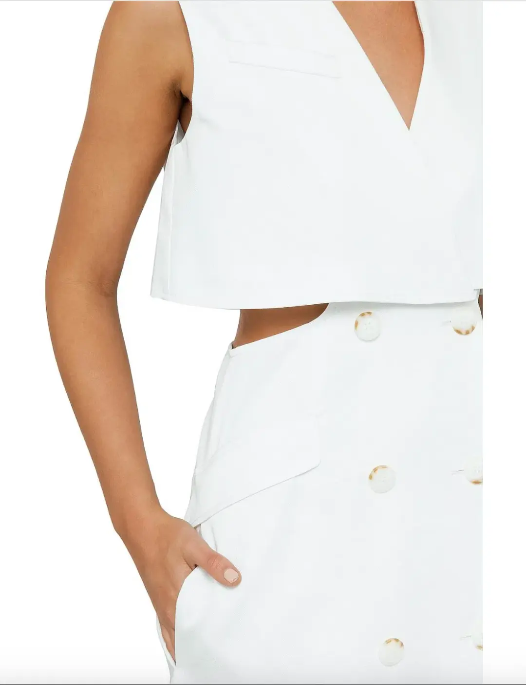 Alcott dress soft white for rent on The Volte - main image