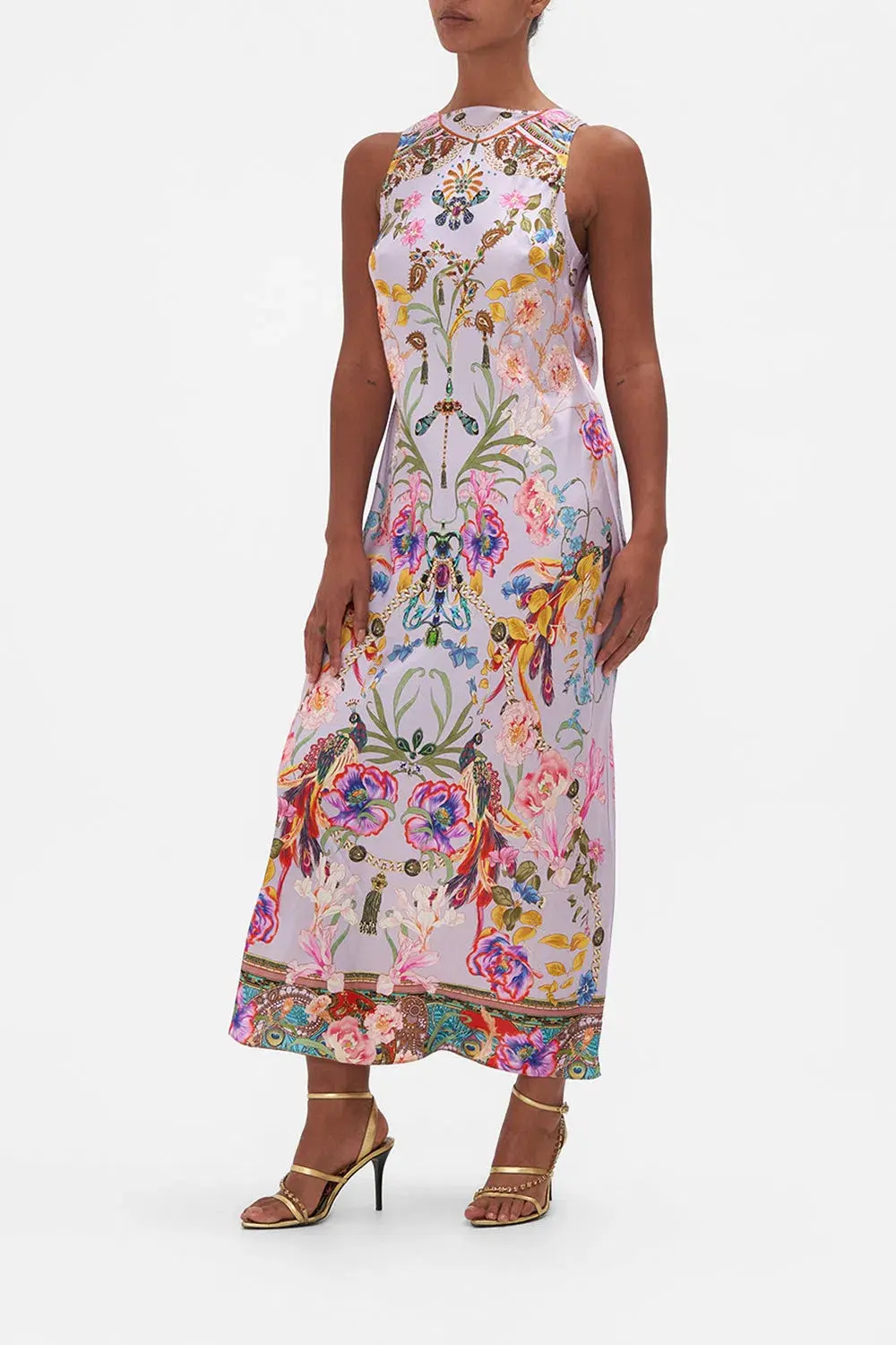 Natures Kaleidoscope Bias Slip With Draped Back - Image 5