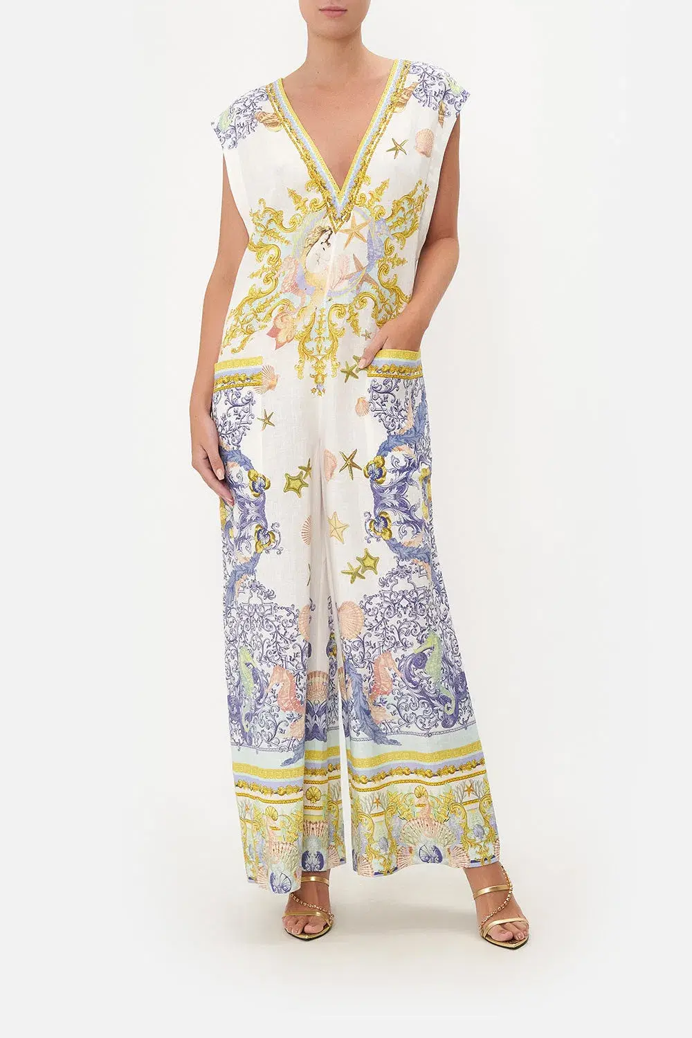 V Neck Jumpsuit Star Of The Sea - Image 1