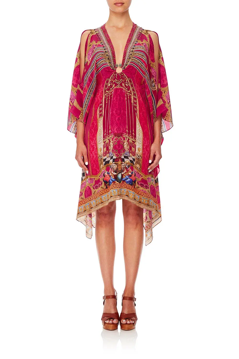 Loung Hour Short Kaftan With Hardware - Image 1