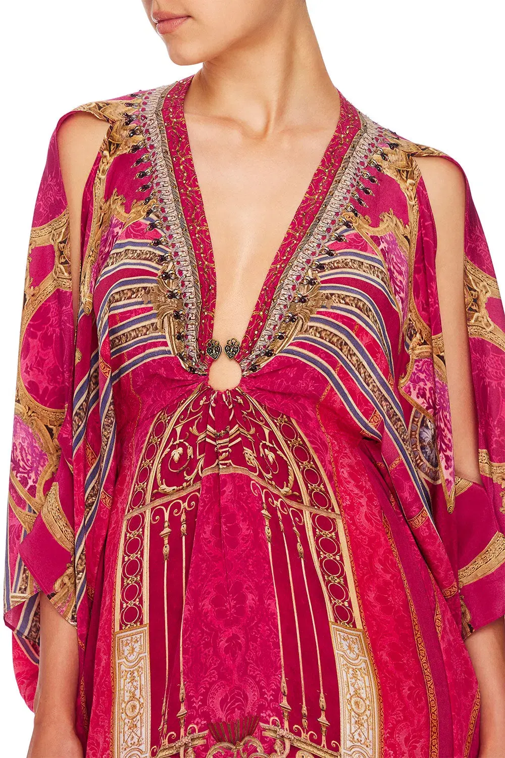 Loung Hour Short Kaftan With Hardware - Image 5