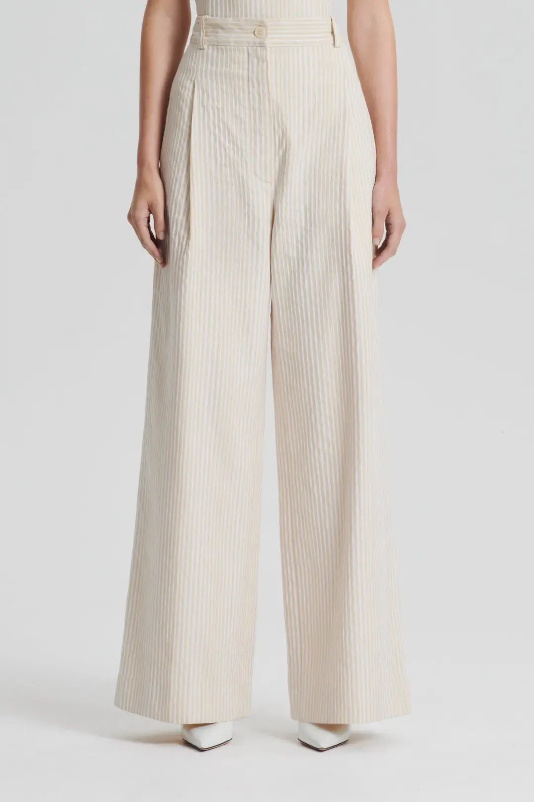 Striped Cotton Cream Set for rent on The Volte - main image