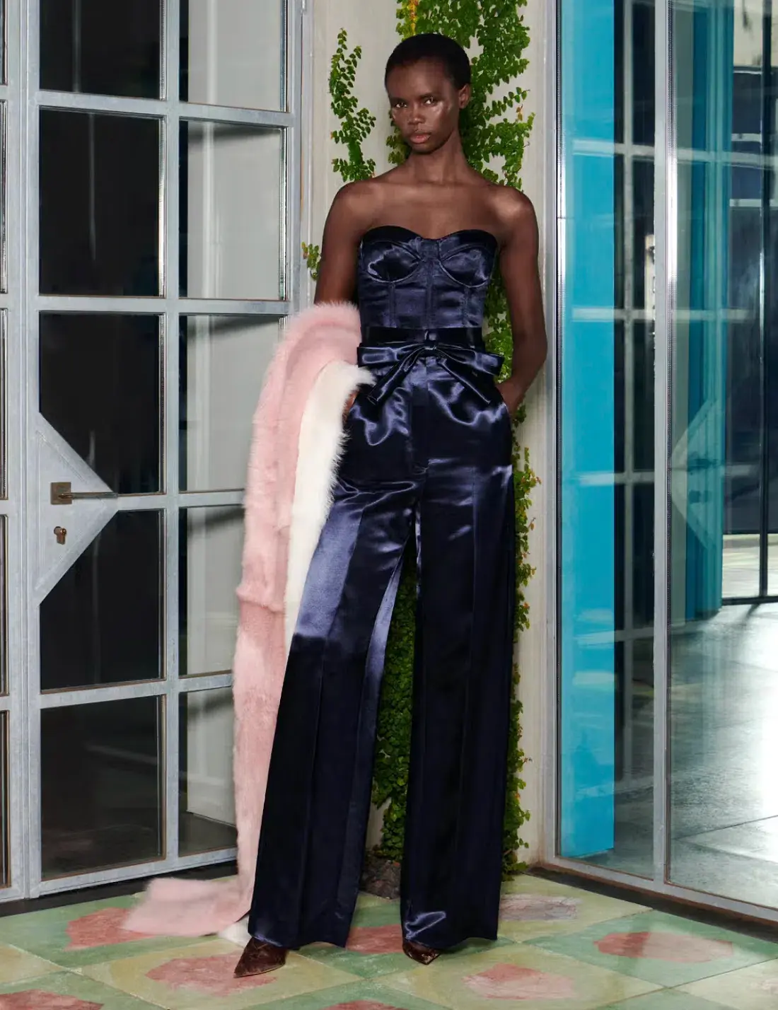 French Satin Bustier Set - Image 1