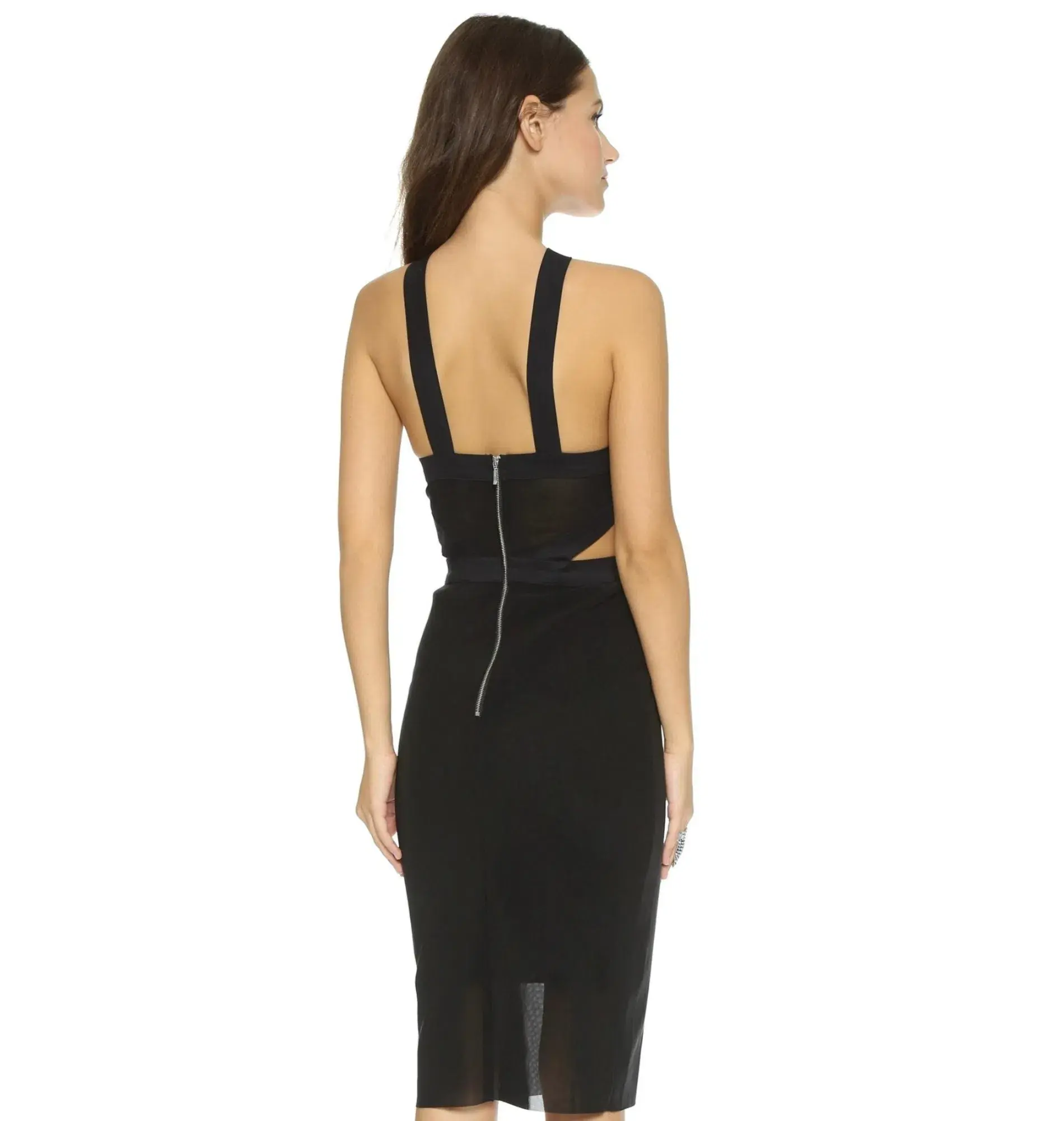 Bec & Bridge Parralle Halter Dress Black Size AU 10 - Image 4