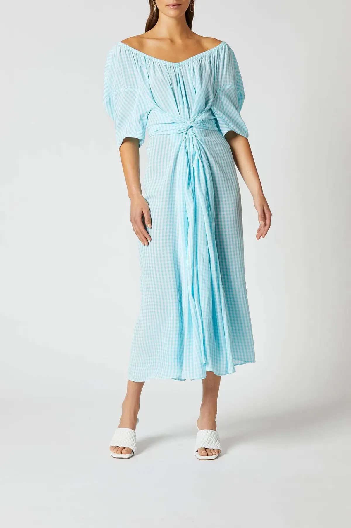 Gingham Skydress Light Blue - Image 2