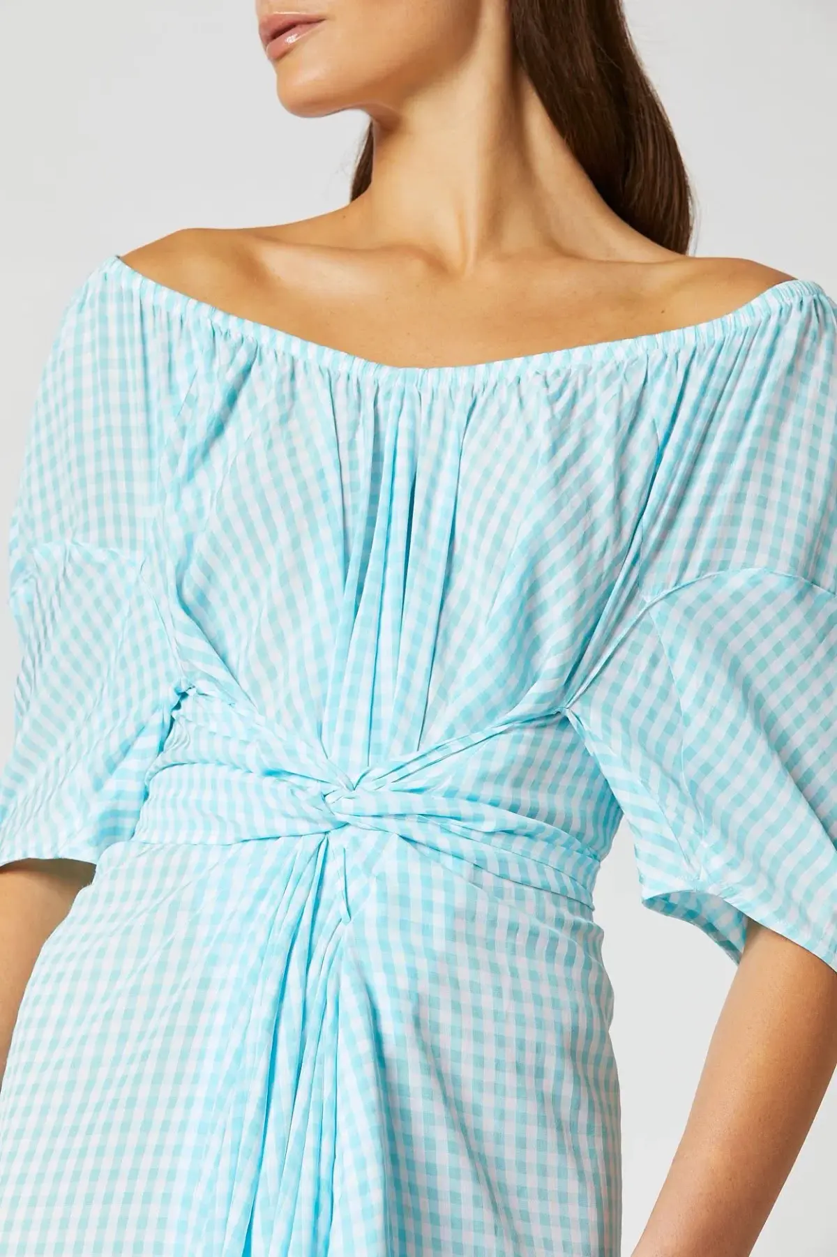 Gingham Skydress Light Blue - Image 1