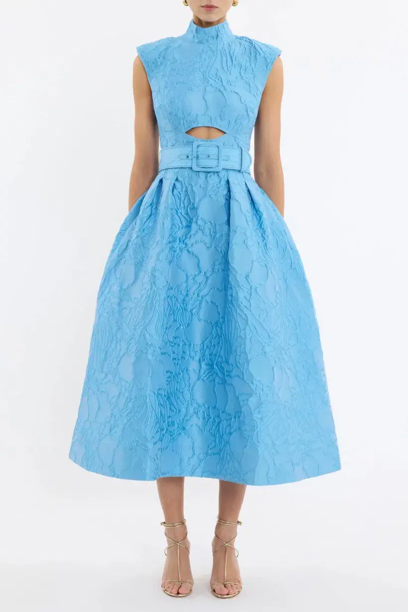 Rebecca Vallance Aegir Midi Dress; size 12 - Image 2