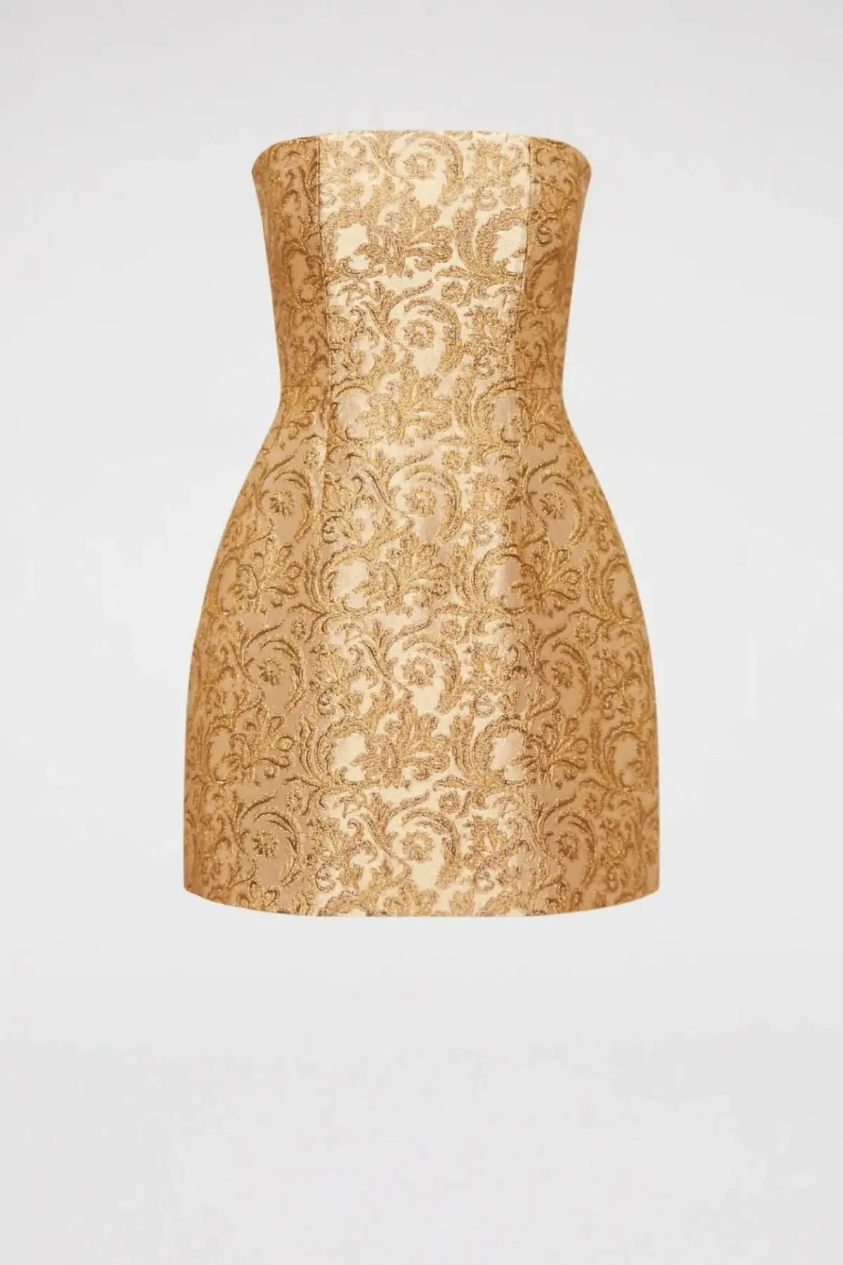 Brocade Dress Gold - Image 5