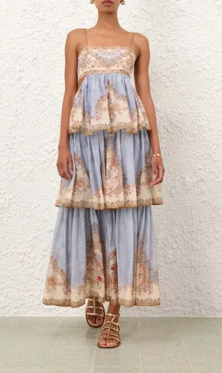 Zimmermann Daylight Tiered Maxi Dress in size 2 (AU8-10) - Image 1