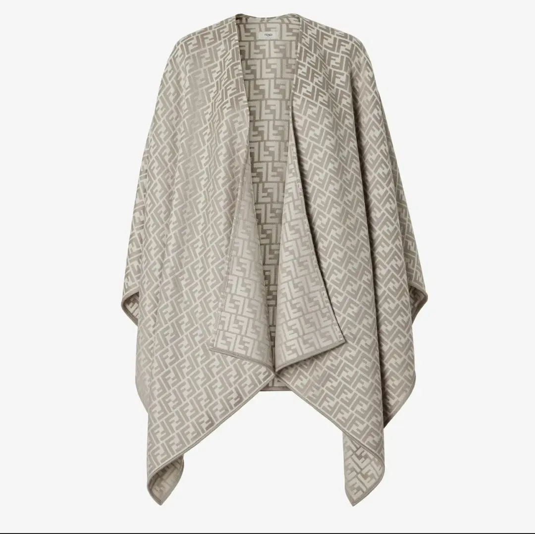Poncho Grey Wool and Silk for rent on The Volte - main image