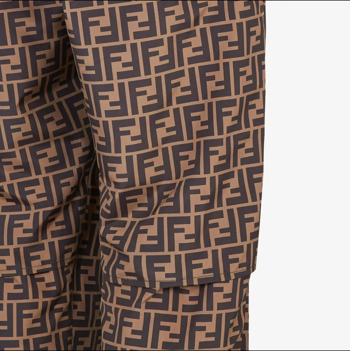 Brown Nylon Trousers - Image 2