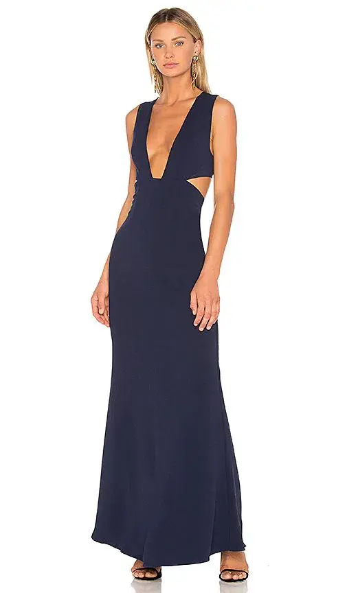 X by NBD Yani Gown Navy  Size 8 - Image 1