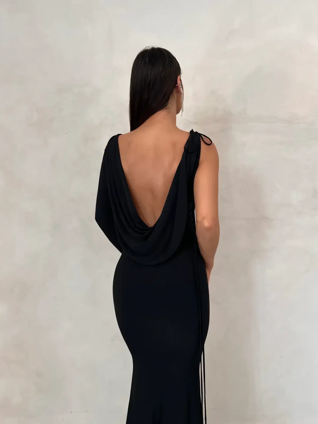 Emilia Black Dress for rent on The Volte - main image