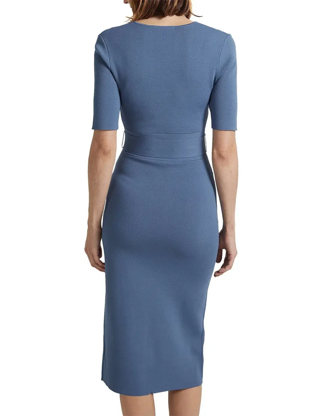 Amara milano pencil dress blue for rent on The Volte - main image