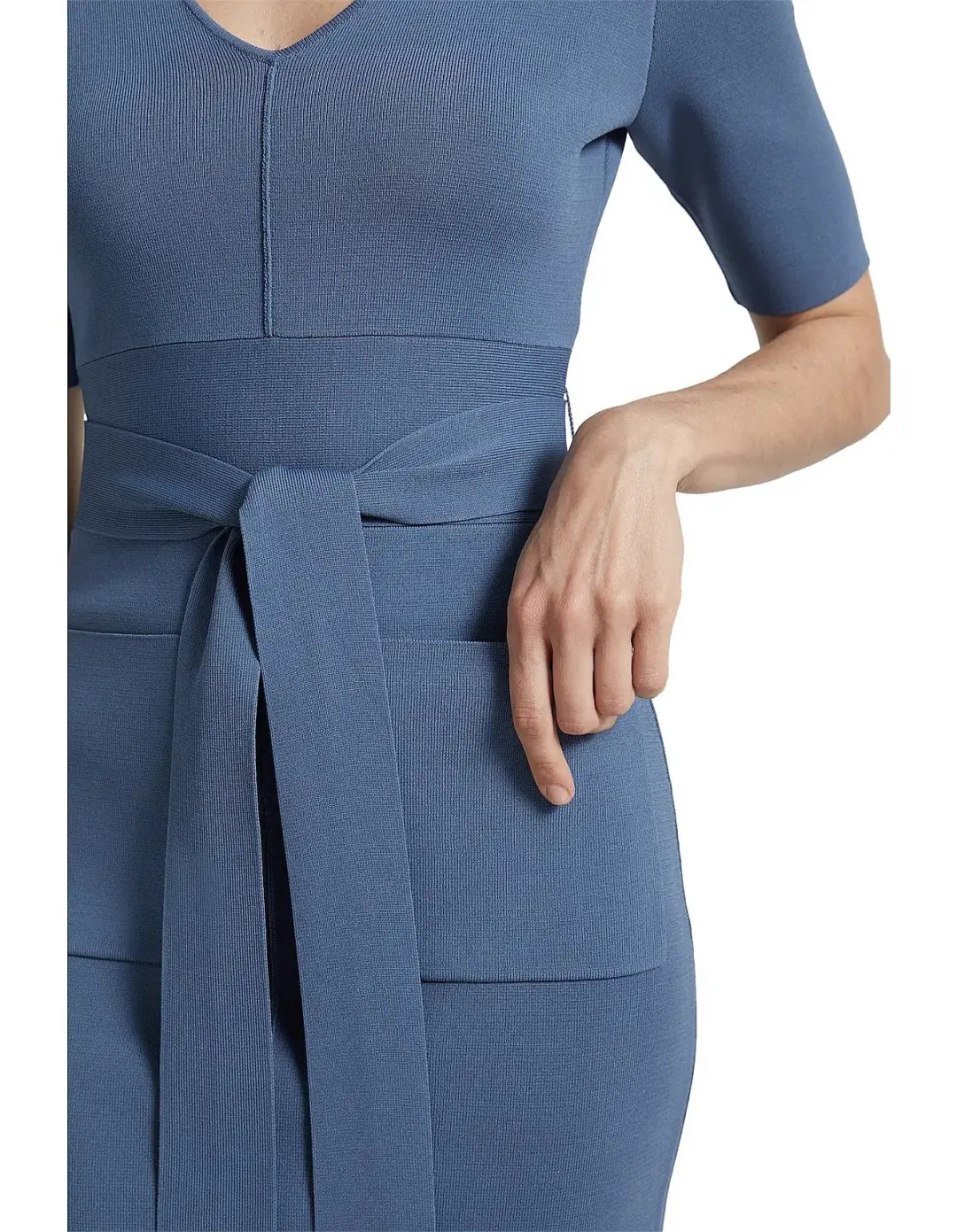 Amara milano pencil dress blue for rent on The Volte - main image