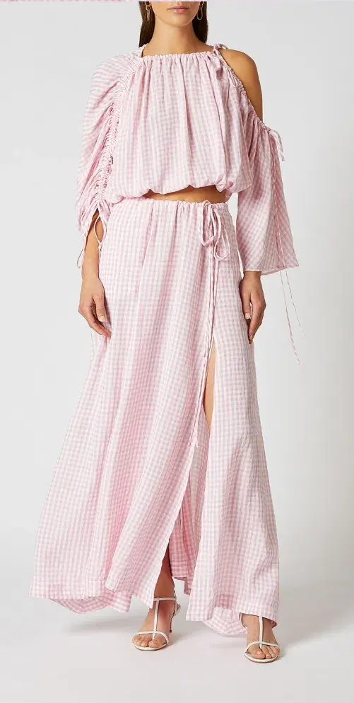 Baby Pink Gingham Set for rent on The Volte - main image