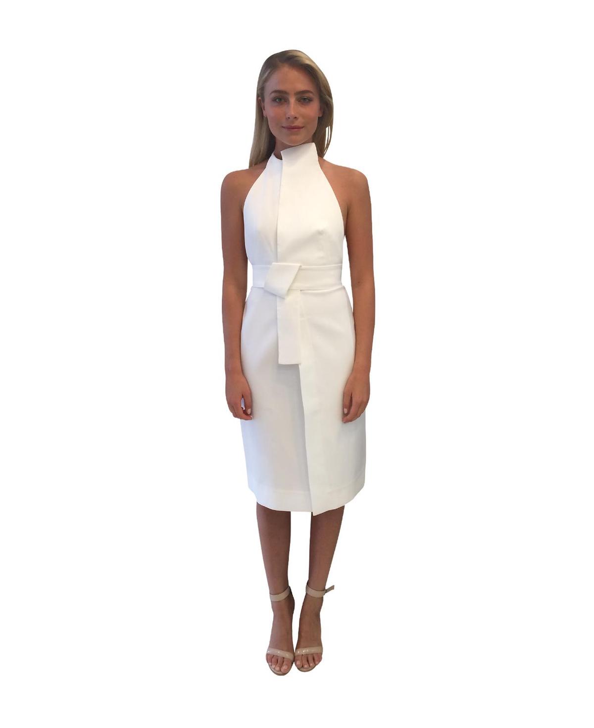 Acler Hardwood Dress Ivory White Size 10 - Image 4