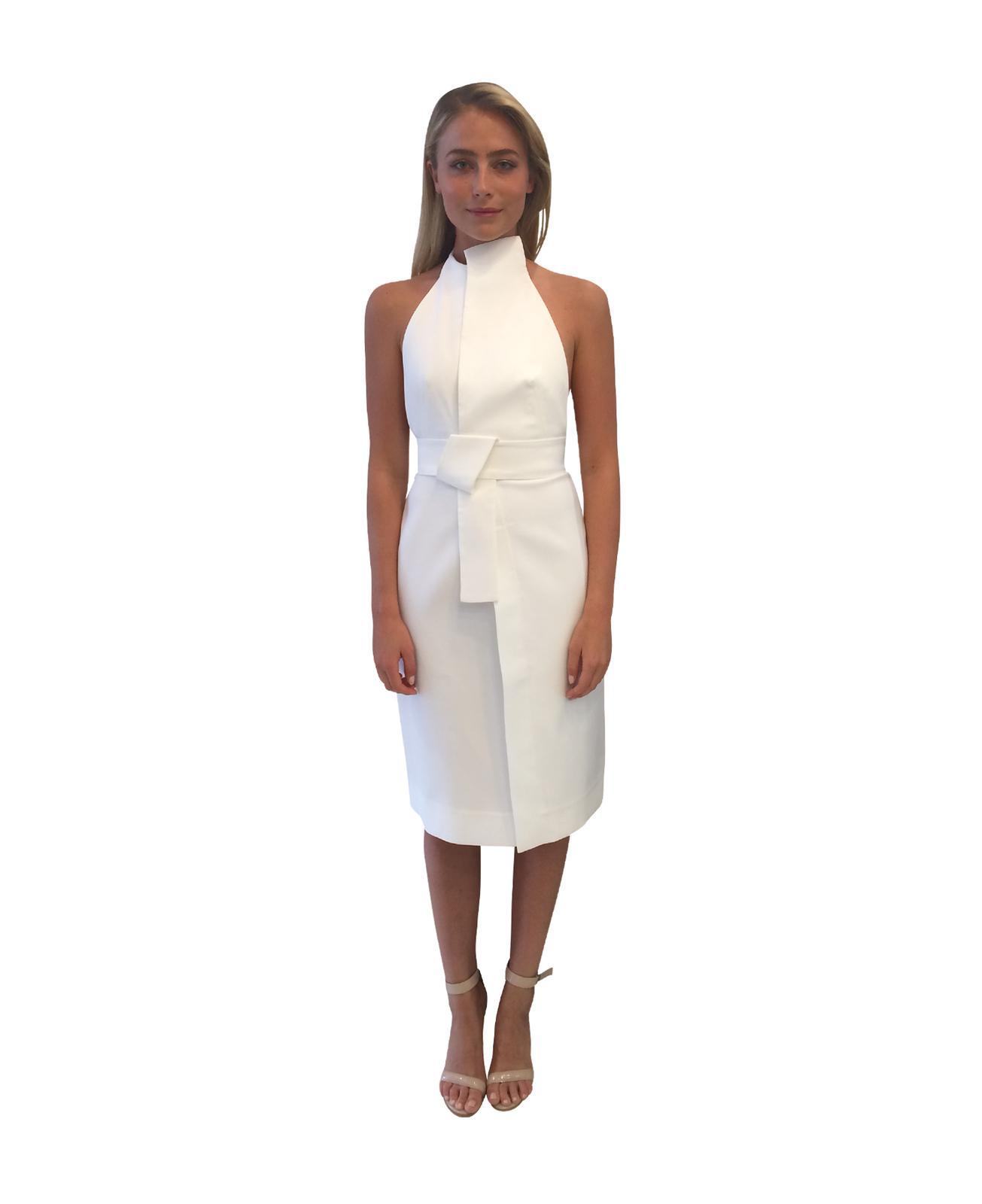 Acler Hardwood Dress Ivory White Size 10 - Image 4