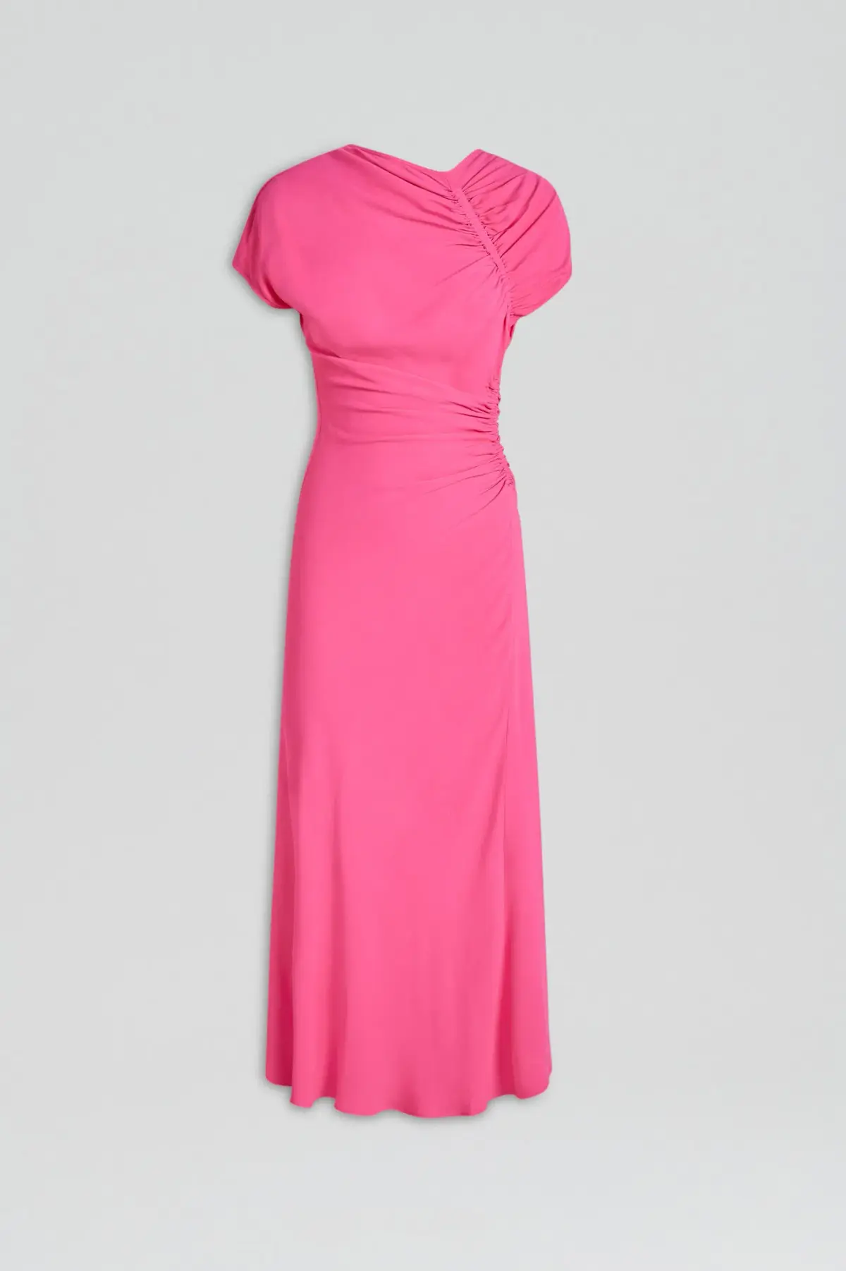Gathered drape dress pink - Image 5