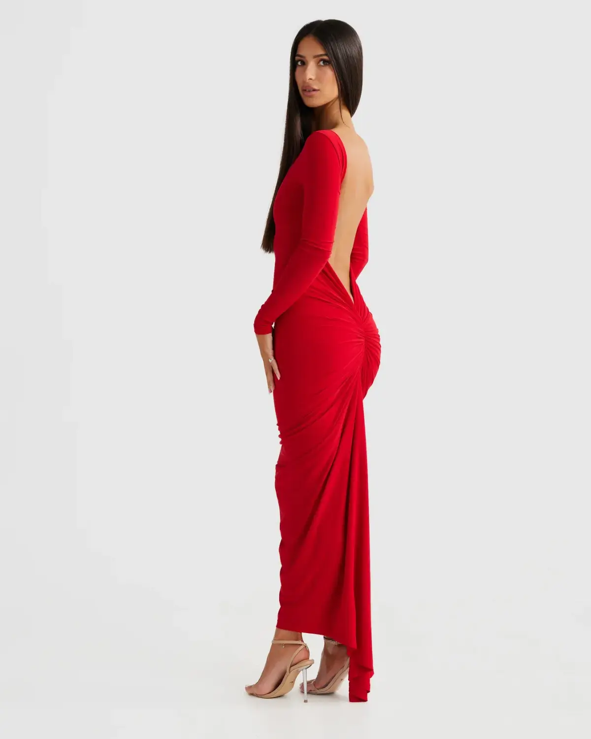 Camila Red Dress - Image 2